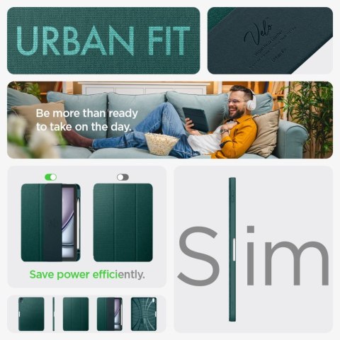 SPIGEN URBAN FIT IPAD AIR 10.9 4 / 5 / 2020-2022 / 11 6 / 2024 MIDNIGHT GREEN