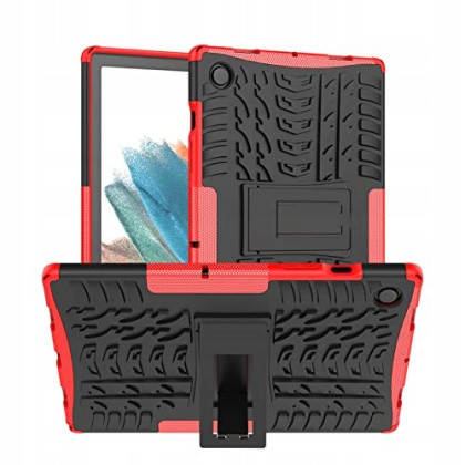Etui Armorlok do Galaxy Tab A8 10.5 Czarno-Czerwony