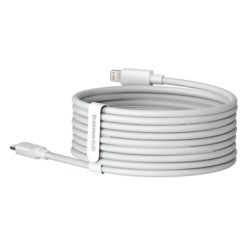 Kabel Baseus Simple Wisdom Lightning / USB-C 20W 1.5 m 2 szt. - biały