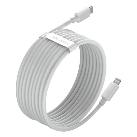 Kabel Baseus Simple Wisdom Lightning / USB-C 20W 1.5 m 2 szt. - biały