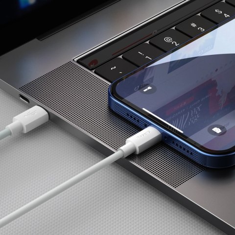 Kabel Baseus Simple Wisdom Lightning / USB-C 20W 1.5 m 2 szt. - biały