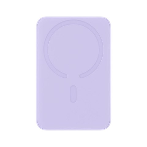 Powerbank Baseus Magnetic Mini indukcyjny 10000mAh 20W - fioletowy + kabel USB-C - USB-C
