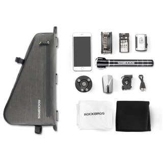 Torba Rockbros AS-017 rowerowa na ramę 5 l - ciemnozielona