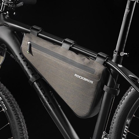 Torba Rockbros AS-017 rowerowa na ramę 5 l - ciemnozielona
