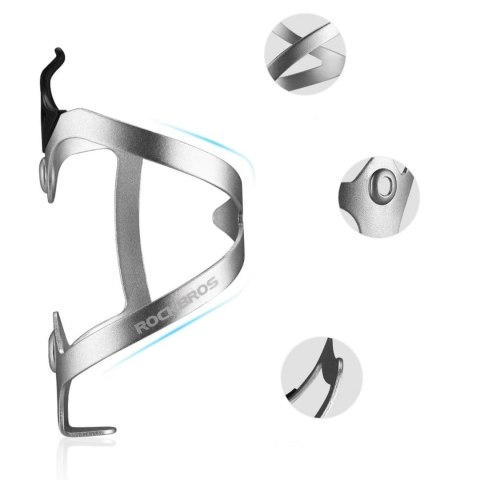 Uchwyt Rockbros 2017-11AS na bidon rowerowy - biały