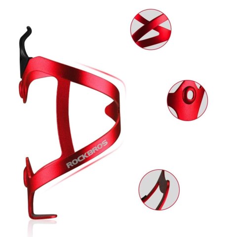 Uchwyt Rockbros 2017-11ARD na bidon rowerowy - czerwony