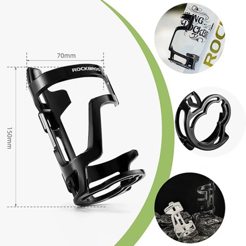 Uchwyt na bidon Rockbros 31210012001 rowerowy - czarny