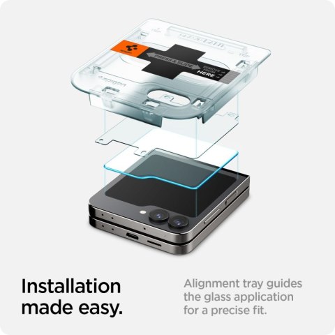 SZKŁO HARTOWANE SPIGEN GLAS.TR "EZ FIT" 2-PACK GALAXY Z FLIP 6 CLEAR