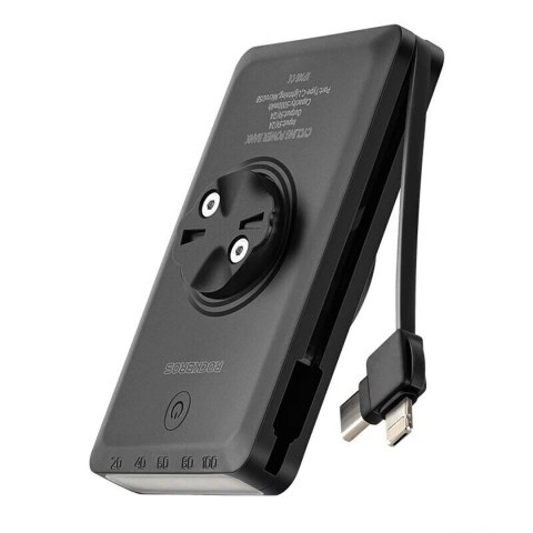 Lampka rowerowa Rockbros JP008 przednia pod licznik 5000mAh 150lm IPX6 - czarna