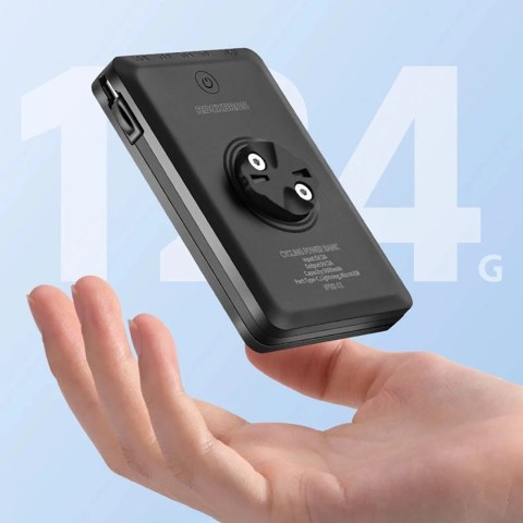 Lampka rowerowa Rockbros JP008 przednia pod licznik 5000mAh 150lm IPX6 - czarna