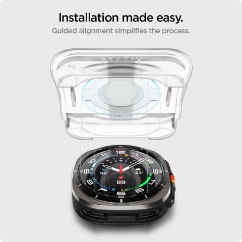 SZKŁO HARTOWANE SPIGEN GLAS.TR "EZ-FIT" 2-PACK GALAXY WATCH ULTRA (47 MM) CLEAR