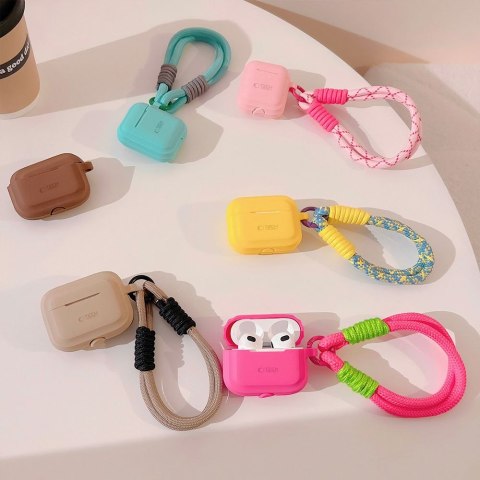 TECH-PROTECT SILICONE ROPE APPLE AIRPODS PRO 1 / 2 CAFE LATTE