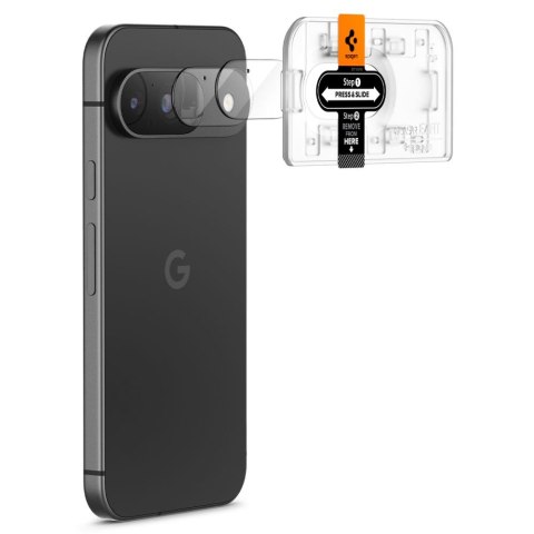 OSŁONA APARATU SPIGEN OPTIK.TR "EZ FIT" CAMERA PROTECTOR 2-PACK GOOGLE PIXEL 9 CRYSTAL CLEAR