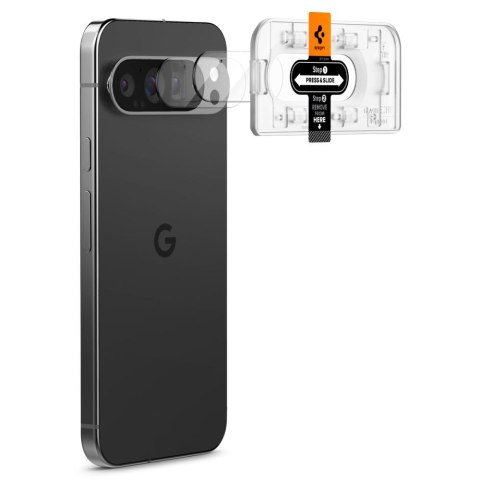 OSŁONA APARATU SPIGEN OPTIK.TR "EZ FIT" CAMERA PROTECTOR 2-PACK GOOGLE PIXEL 9 PRO XL CRYSTAL CLEAR