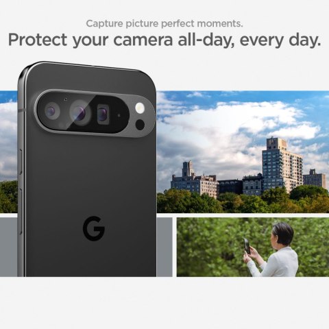 OSŁONA APARATU SPIGEN OPTIK.TR "EZ FIT" CAMERA PROTECTOR 2-PACK GOOGLE PIXEL 9 PRO XL CRYSTAL CLEAR