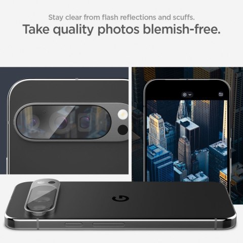 OSŁONA APARATU SPIGEN OPTIK.TR "EZ FIT" CAMERA PROTECTOR 2-PACK GOOGLE PIXEL 9 PRO XL CRYSTAL CLEAR