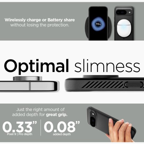 SPIGEN RUGGED ARMOR GOOGLE PIXEL 9 / 9 PRO MATTE BLACK