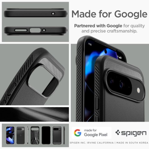 SPIGEN RUGGED ARMOR GOOGLE PIXEL 9 / 9 PRO MATTE BLACK