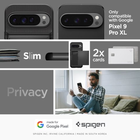 SPIGEN SLIM ARMOR CS GOOGLE PIXEL 9 PRO XL BLACK