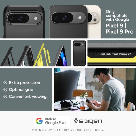 SPIGEN TOUGH ARMOR GOOGLE PIXEL 9 / 9 PRO BLACK