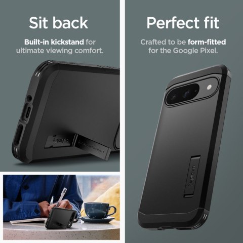 SPIGEN TOUGH ARMOR GOOGLE PIXEL 9 / 9 PRO BLACK