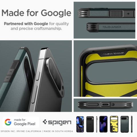 SPIGEN TOUGH ARMOR GOOGLE PIXEL 9 PRO XL ABYSS GREEN