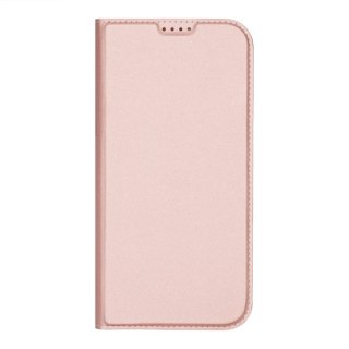 Etui Dux Ducis Skin Pro na iPhone 16 Pro Max z klapką i miejscem na kartę - różowe