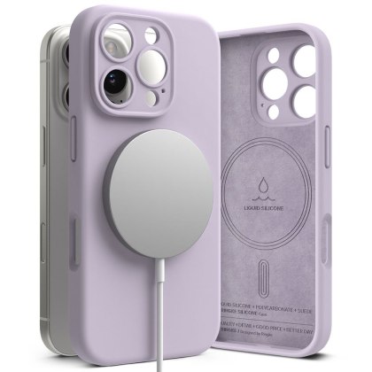 RINGKE SILICONE MAGNETIC MAGSAFE IPHONE 16 PRO LIGHT PURPLE