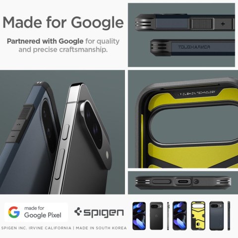 SPIGEN TOUGH ARMOR GOOGLE PIXEL 9 / 9 PRO METAL SLATE