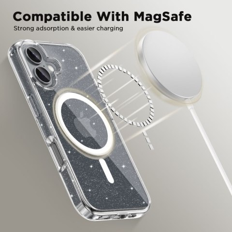 TECH-PROTECT FLEXAIR HYBRID MAGSAFE IPHONE 16 GLITTER