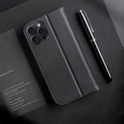 Etui Dux Ducis Hivo na iPhone 16 Pro z klapką i ochroną RFID - czarne