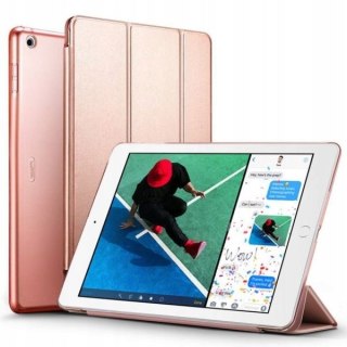 Różowe etui z klapką do Apple iPad 10.2 cala 7 generacji 2019 / 2020 / 2021