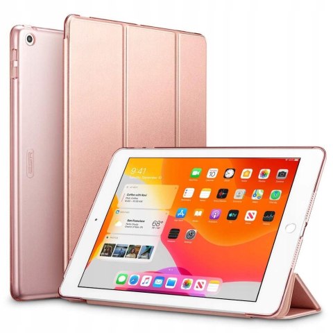 Różowe etui z klapką do Apple iPad 10.2 cala 7 generacji 2019 / 2020 / 2021