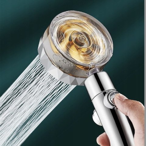 Słuchawka Prysznicowa Z Turbiną Filtrem Wentylator Zwiększająca Ciśnienie