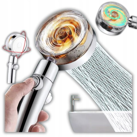 Słuchawka Prysznicowa Z Turbiną Filtrem Wentylator Zwiększająca Ciśnienie