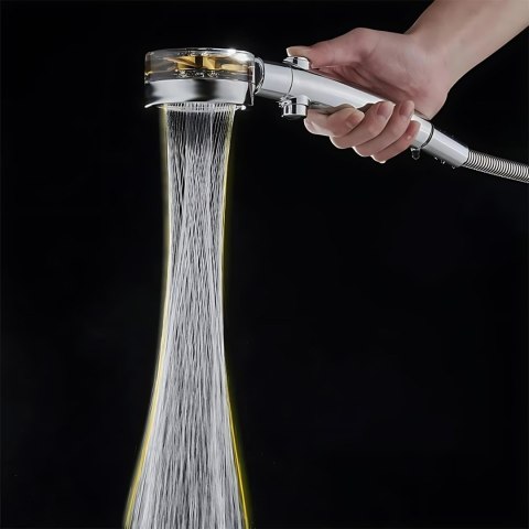 Słuchawka Prysznicowa Z Turbiną Filtrem Wentylator Zwiększająca Ciśnienie