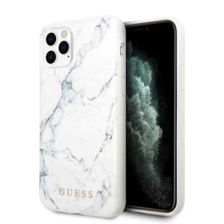 Oryginalne Etui Guess do iPhone 11 Pro biały Marble