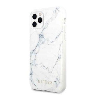 Oryginalne Etui Guess do iPhone 11 Pro biały Marble