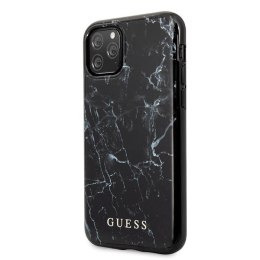 Oryginalne Etui Guess do iPhone 11 Pro Max czarny/black Marble