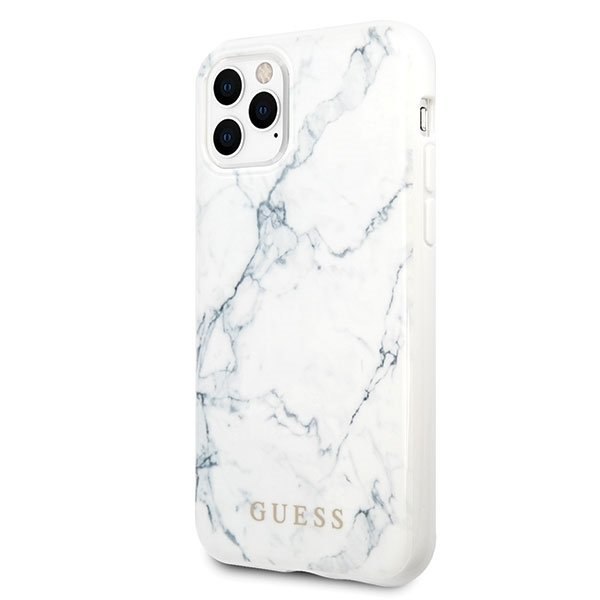Oryginalne Etui Guess do iPhone 11 Pro Max biały/white Marble