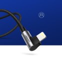 Ugreen kątowy kabel przewód USB - Lightning MFI 1m 2,4A czarny