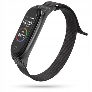 Pasek Nylon do Xiaomi Mi Band 5 / 6 Black