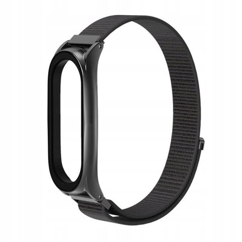 Pasek Nylon do Xiaomi Mi Band 5 / 6 Black