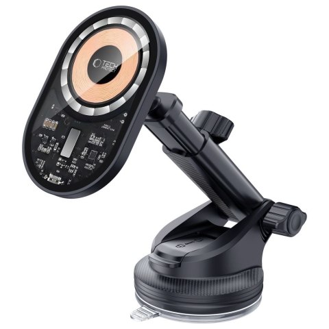 TECH-PROTECT MM15W-V6 MAGNETIC MAGSAFE DASHBOARD & VENT CAR MOUNT WIRELESS CHARGER 15W BLACK
