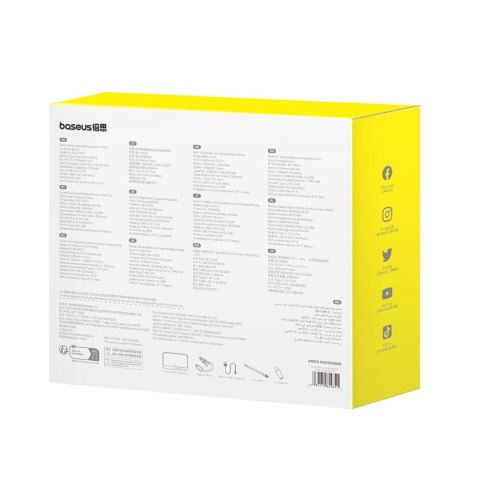 Jump starter Baseus Super Energy BS-CH013 4w1 600A z latarką / powerbankiem 6000mAh / kompresorem - czarny