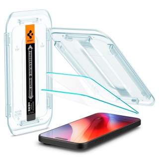 SZKŁO HARTOWANE SPIGEN GLAS.TR "EZ FIT" 2-PACK IPHONE 16 PRO CLEAR