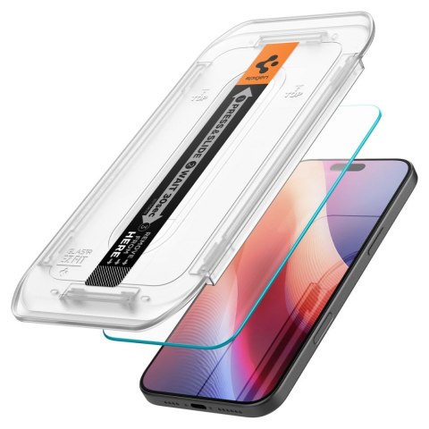 SZKŁO HARTOWANE SPIGEN GLAS.TR "EZ FIT" 2-PACK IPHONE 16 PRO CLEAR