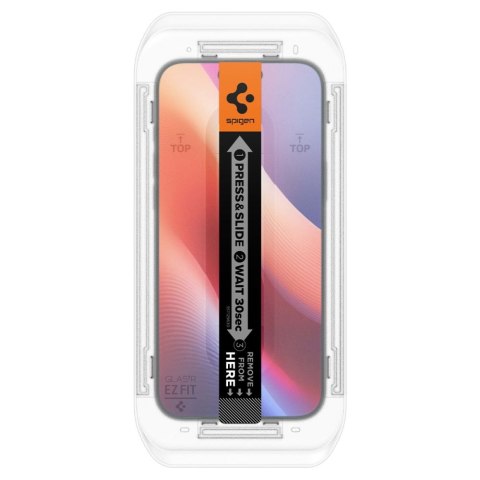 SZKŁO HARTOWANE SPIGEN GLAS.TR "EZ FIT" 2-PACK IPHONE 16 PRO CLEAR