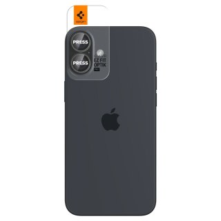 OSŁONA APARATU SPIGEN OPTIK PRO GLAS.TR "EZ FIT" CAMERA PROTECTOR 2-PACK IPHONE 16 / 16 PLUS CRYSTAL CLEAR