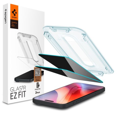 SZKŁO PRYWATYZUJĄCE SPIGEN GLAS.TR "EZ FIT" 2-PACK IPHONE 16 PRO MAX PRIVACY